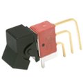 C&K Components Rocker Switch, Spdt, Latched And Momentary, 0.02A, 20Vdc, 3 Pcb Hole Cnt, Solder Terminal, Long E107J1V3BE2